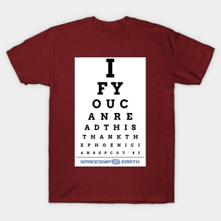 Epcot Eye Chart T-Shirt